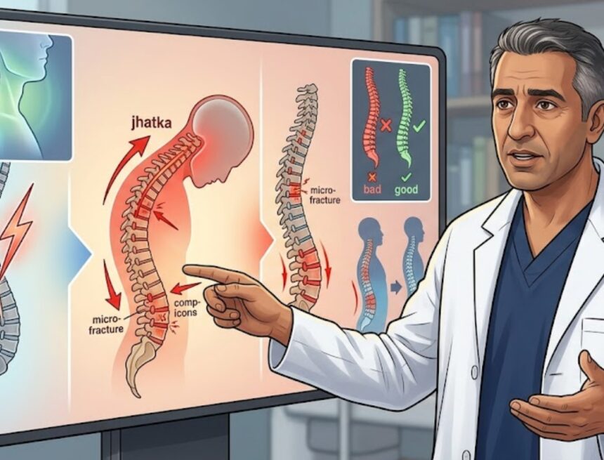That morning ‘jhatka’ could be stressing your spine, experts warn That morning ‘jhatka’ could be stressing your spine, experts warn