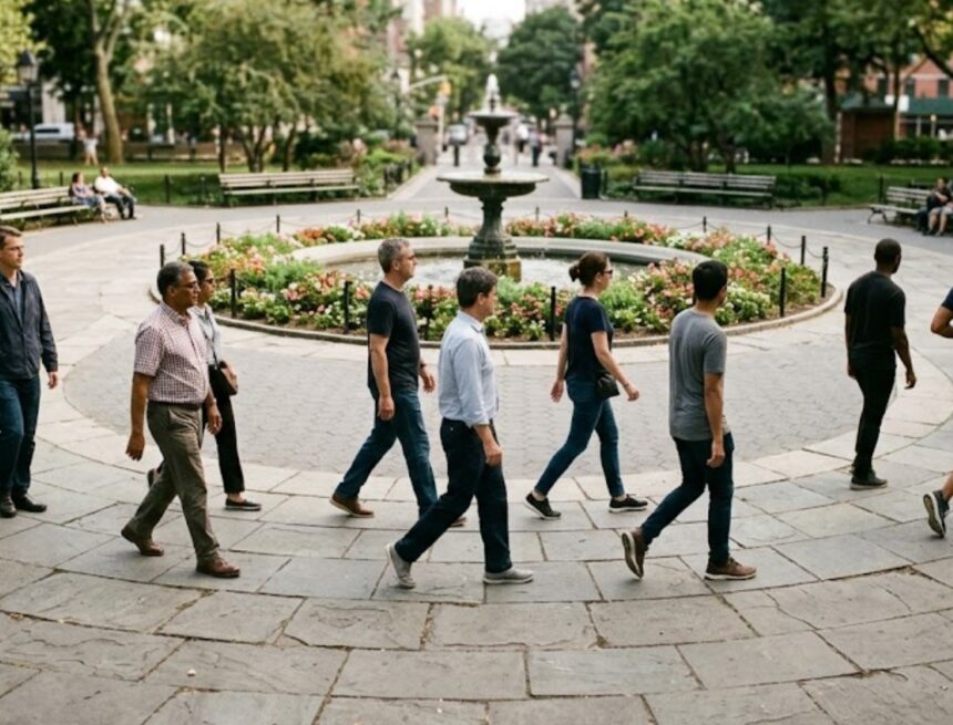 The ‘left-turn’ bias: Why you may be walking anticlockwise without realising