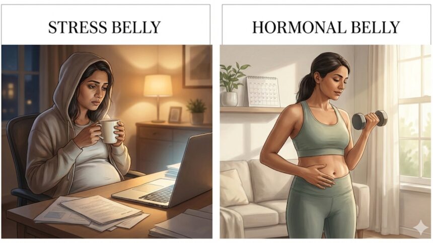 After 35, belly fat can have different causes After 35, belly fat can have different causes. Here’s what matters