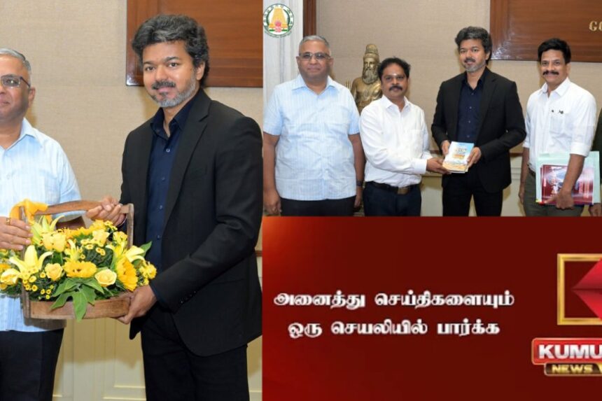 முதலமைச்சரை சந்தித்த குமுதம் நிறுவனர்... முதலமைச்சரை சந்தித்த குமுதம் நிறுவனர்…