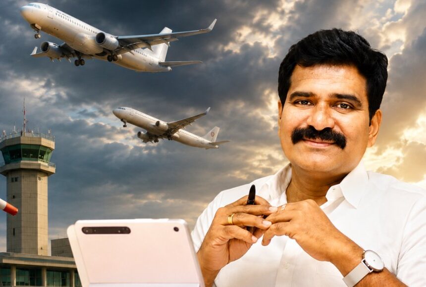வானில் சிக்கிய அமைச்சர் சென்ற விமானம்...? தரையிறங்க முடியாமல் தவிப்பு. வானில் சிக்கிய அமைச்சர் சென்ற விமானம்…? தரையிறங்க முடியாமல் தவிப்பு..!