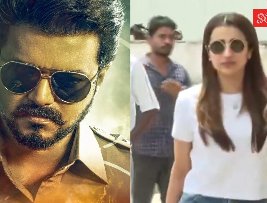 Trisha joins fans in Chennai to watch Vijay’s final film Jana Nayagan, watch