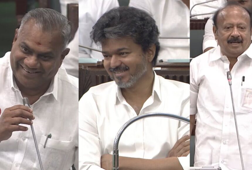 “தினந்தினம் டென்ஷன்ல இருக்கோம்..”: புஸ்ஸி ஆனந்த் –  எம்ஆர்கே இடையே கலகல…!