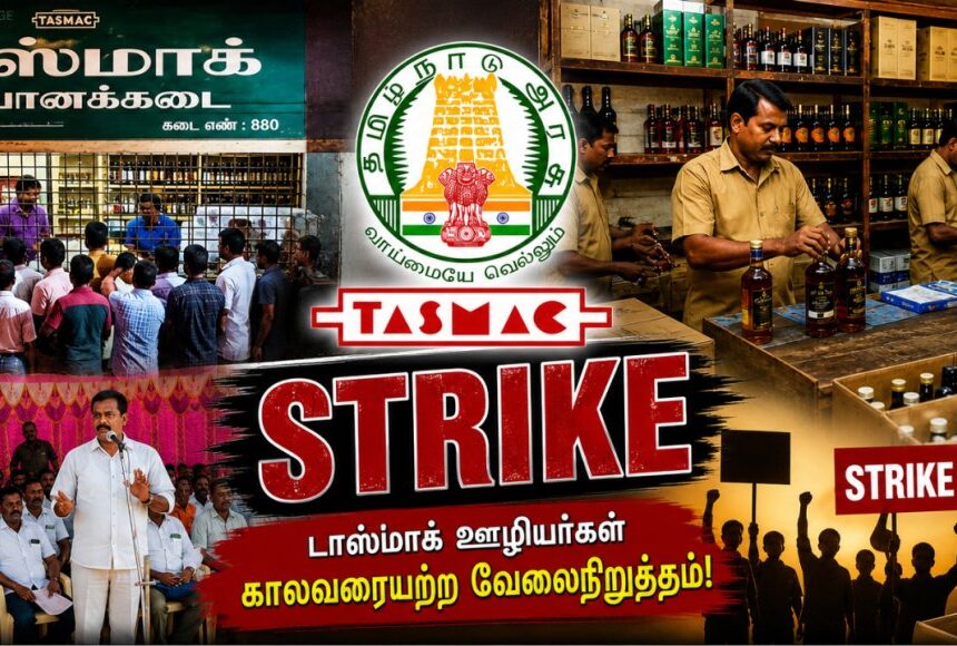 நாளை முதல் டாஸ்மாக் ஊழியர்கள் ஸ்ட்ரைக்… மதுபிரியர்களின் நிலை என்ன?