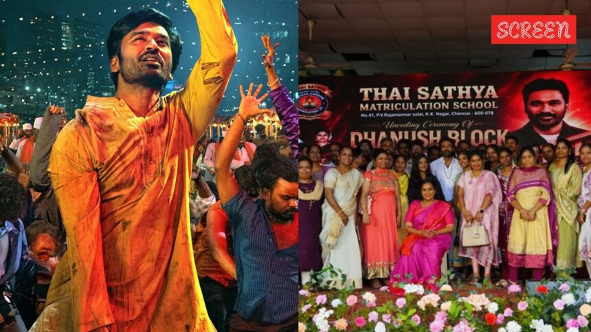 ‘Not knowing Tamil is not to be proud of’: Dhanush addresses students in his alma mater