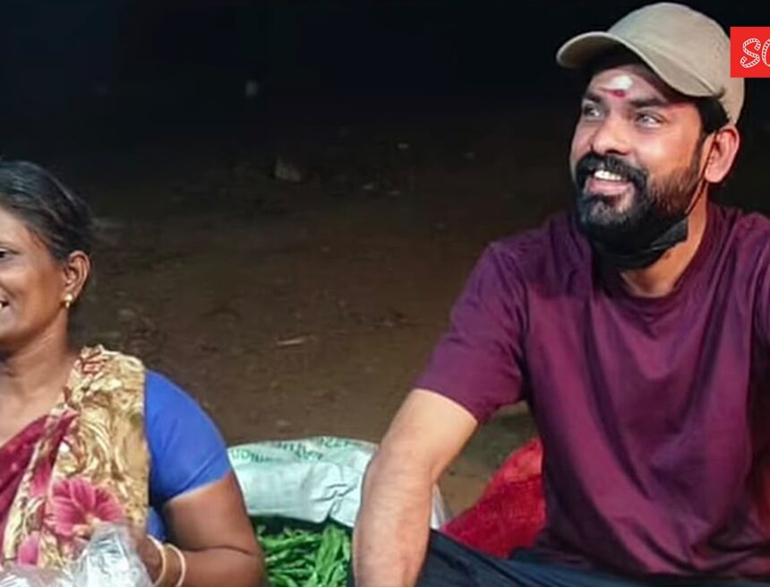 Tamil actor Vimal spotted selling vegetables at a weekly market, see video Tamil actor Vimal spotted selling vegetables at a weekly market, see video