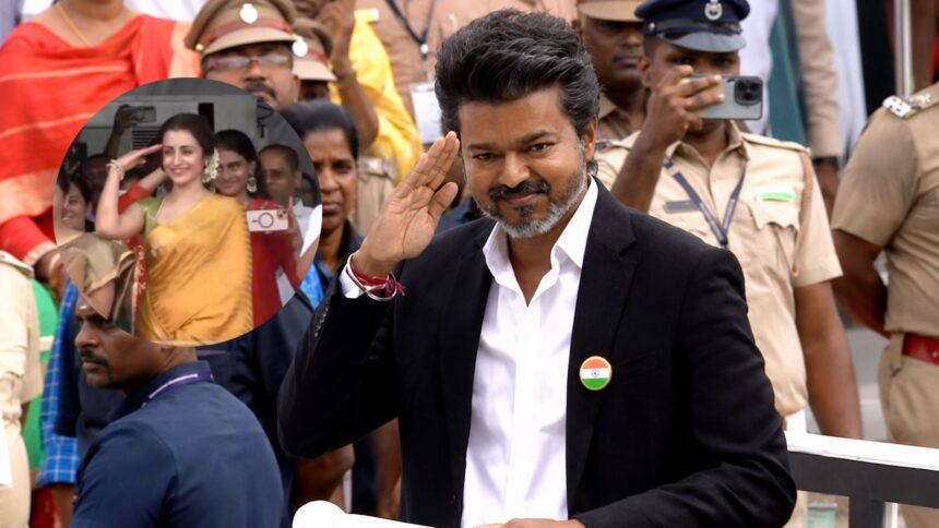 Trisha salutes Vijay at Independence Day event days after Sangeetha withdraws divorce petition