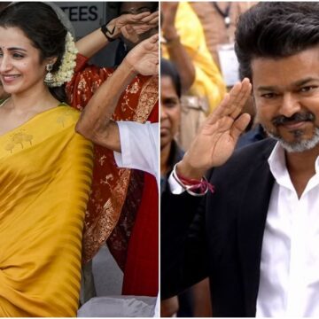 ‘Vulgar, disgusting’: DMK mouthpiece targets CM Vijay over Trisha’s presence at I-Day event