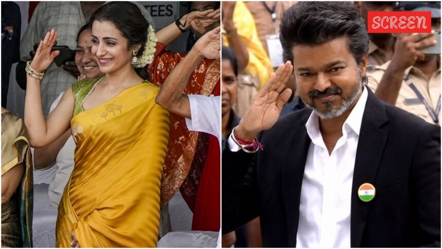 ‘Vulgar, disgusting’: DMK mouthpiece targets CM Vijay over Trisha’s presence at I-Day event