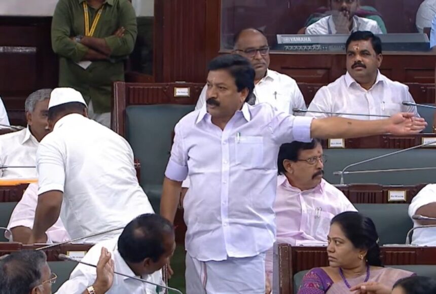 கோபித்துக் கொண்ட சிவிஎஸ்… சமாதானப்படுத்திய சபாநாயகர்..!