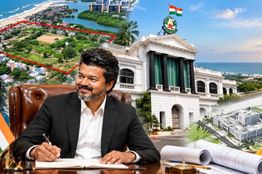 ரூ.1200 கோடி திட்டம்.. ரூ.1200 கோடி திட்டம்… 26 ஏக்கரில் பிரம்மாண்ட தலைமைச் செயலகம்!