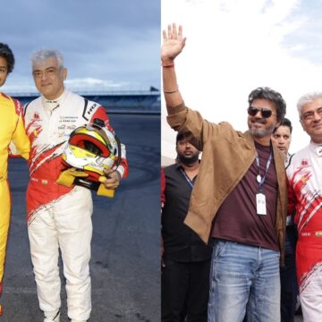 From a warm hug, flagging off the race to Trisha: Inside Ajith and Vijay’s Silverstone moment From a warm hug, flagging off the race to Trisha: Inside Ajith and Vijay’s Silverstone moment