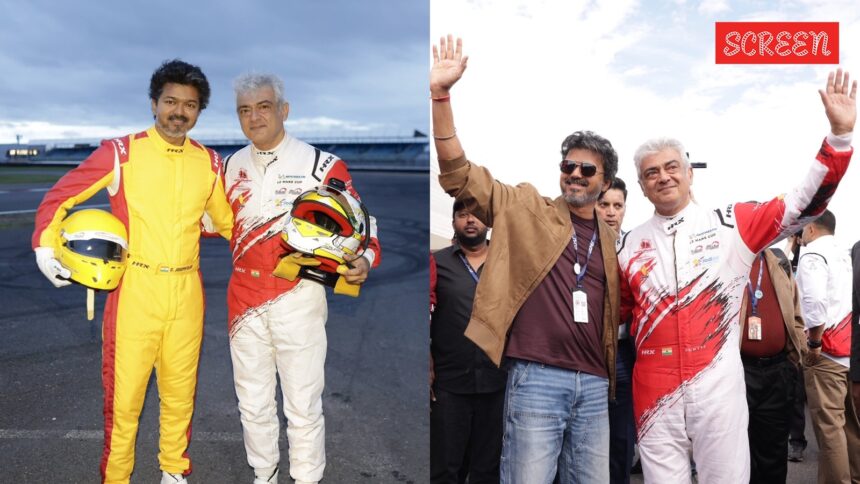 From a warm hug, flagging off the race to Trisha: Inside Ajith and Vijay’s Silverstone moment