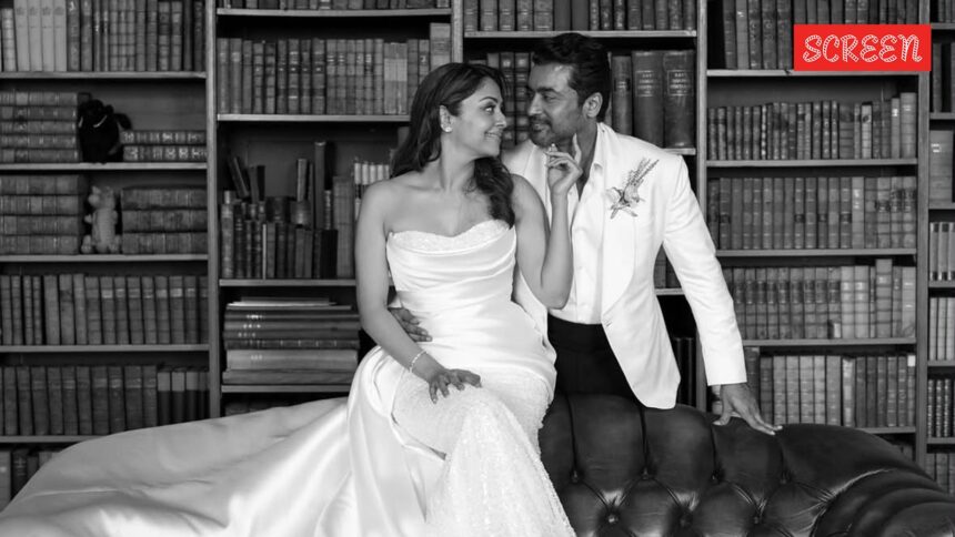 Son Dev walks Jyotika down the aisle as she, Suriya renew vows: ‘Not a perfect marriage’