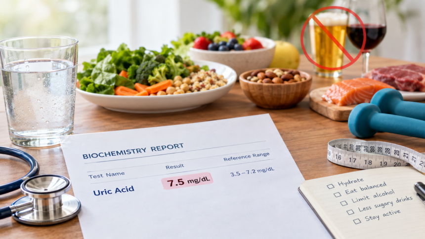 Uric acid is 7 Uric acid is 7.5 mg/dL: Should you worry about gout?