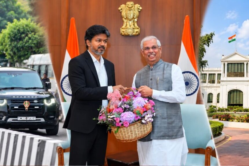 தமிழ்நாட்டின் ஆளுநராக அர்லேகர் ! மக்கள் பவனில் முதல்வர் விஜய் நேரில் வாழ்த்து !