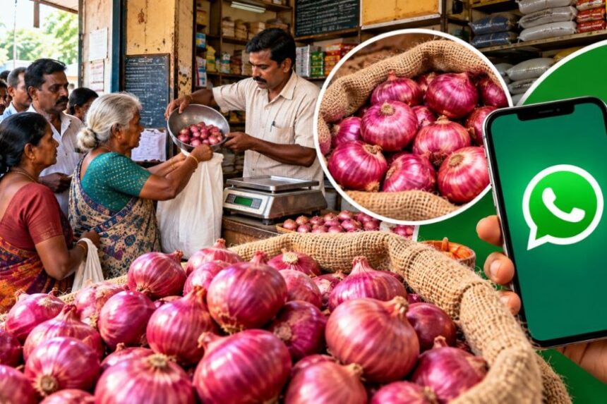 ரேஷன் கடையில் வெங்காயம் வாங்குகிறீர்களா? குறைகள் இருந்தால் இந்த எண்ணுக்கு வாட்ஸ்அப் செய்யுங்கள்! ரேஷன் கடையில் வெங்காயம் வாங்குகிறீர்களா? குறைகள் இருந்தால் இந்த எண்ணுக்கு வாட்ஸ்அப் செய்யுங்கள்!