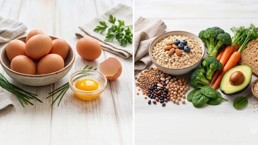 Egg has 6g protein and almost no fibre: 5 foods that give you both Egg has 6g protein and almost no fibre: 5 foods that give you both