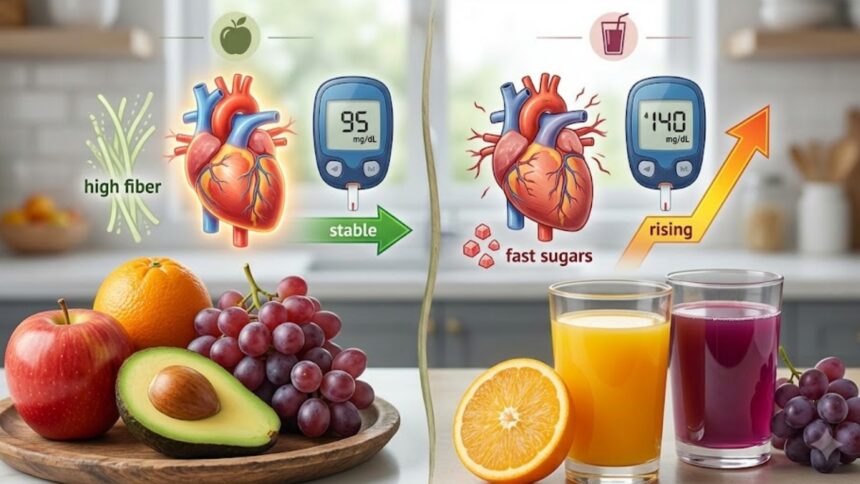Whole fruit vs juice: What people with diabetes and heart disease should know